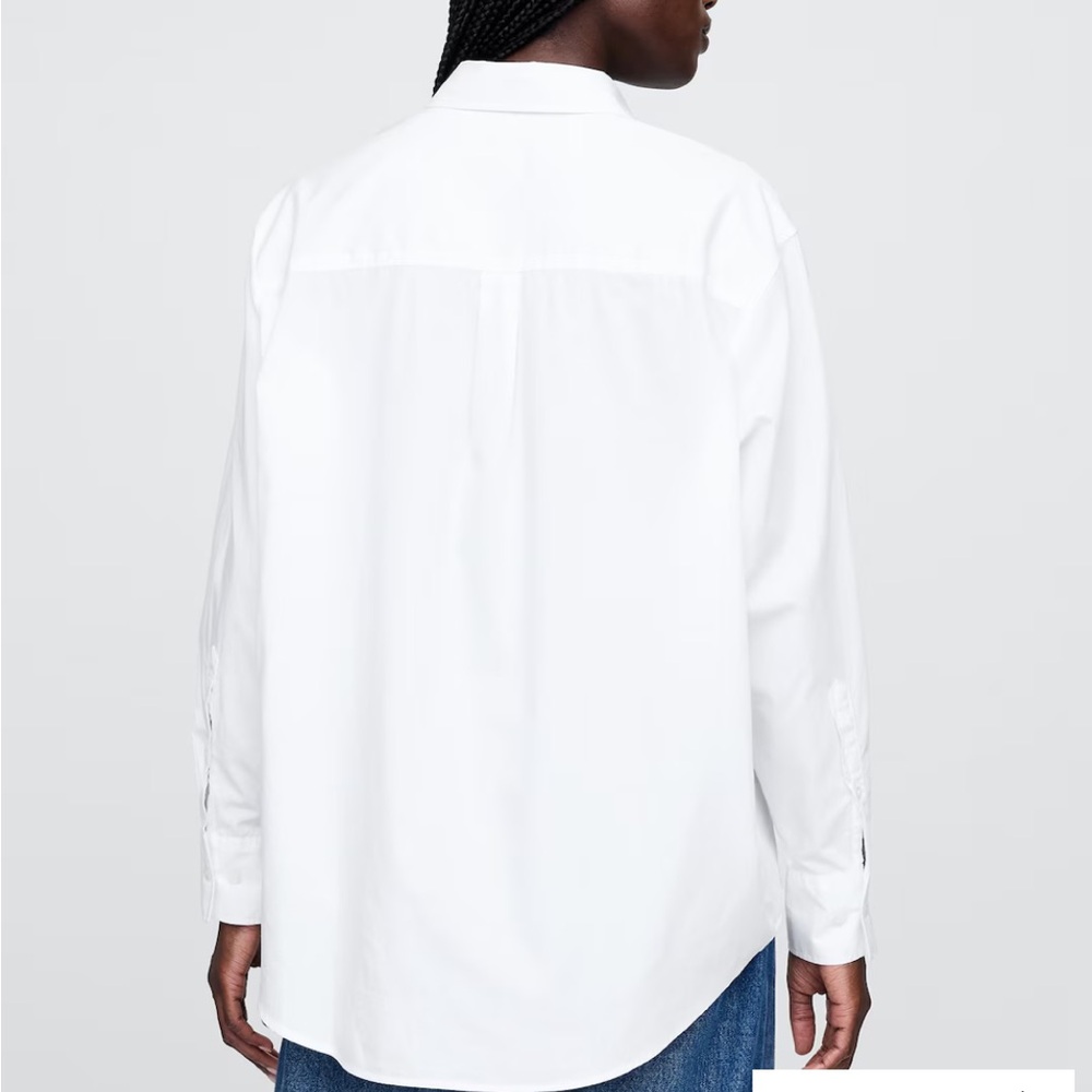 Gap White Button Down Shirt Top - image 5